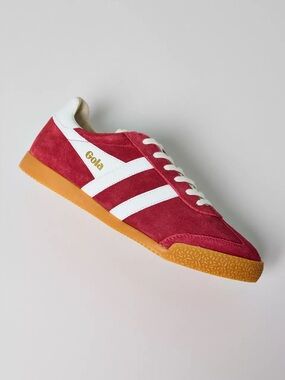 ♥️♥️♥️ Gola women’s Elan Red Suede Sneaker size 7,5 US